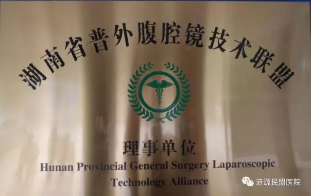2017年我院成为“湖南省普外腹腔镜技术联盟联盟”的理事单位